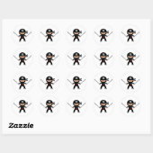 STICKER ROND 忍者 NINJA (Feuille)