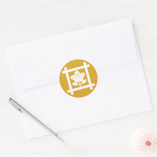 STICKER ROND 日蓮宗橘 (Enveloppe)