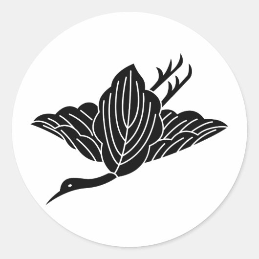 STICKER ROND 柏鶴 (Devant)