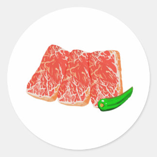 STICKER ROND 焼肉カルビ