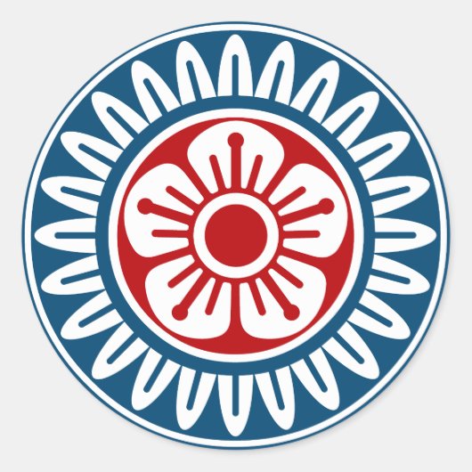 STICKER ROND 麻雀牌 1筒 イーピン_ロゴのみ-01 (Devant)