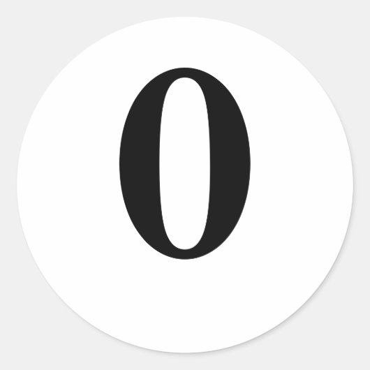 STICKER ROND 0 (Devant)