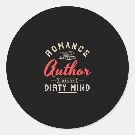 Sticker Rond 08.Romance Author Yes I (Devant)