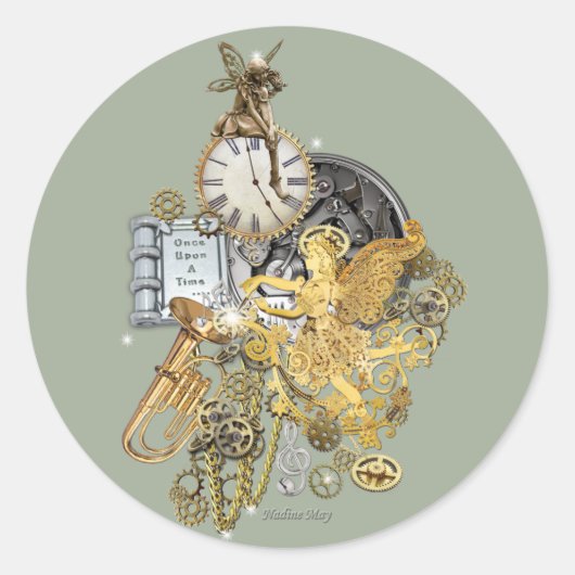 Sticker Rond 0une fois à une fois (Devant)