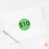 STICKER ROND $10 (Enveloppe)