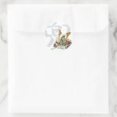 Sticker Rond 10007.kabuto japanese samurai (Sac)