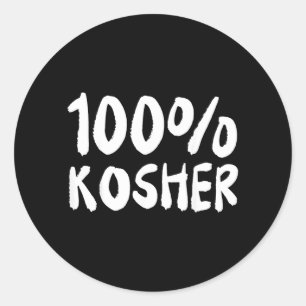 Sticker Rond 100 blagues drôles casher juives hébraïques Hanukk