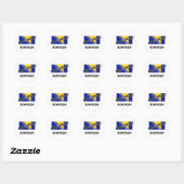 STICKER ROND 100 % BOSNIEN (Feuille)