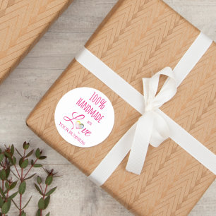 Sticker Rond 100% Citer Articles d'artisanat artisanal