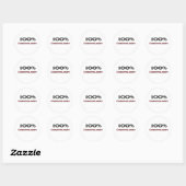 Sticker Rond 100 % Cosmetologue (Feuille)