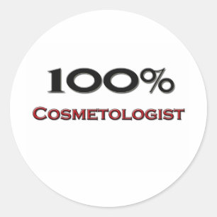 Sticker Rond 100 % Cosmetologue