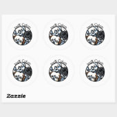 Sticker Rond 100% Coton de Tulear (Feuille)