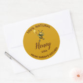 Sticker Rond 100% de miel naturel modifiable (Enveloppe)