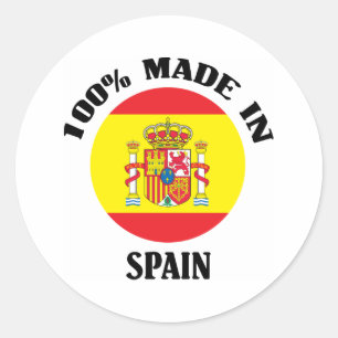 Sticker Rond 100% Fabriqué En Espagne