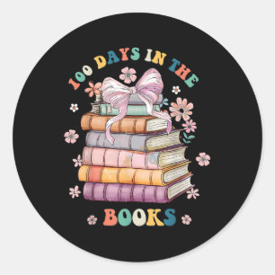 Sticker Rond 100 Jours Dans Les Livres Scolaires Enseignants En