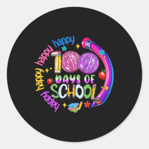 Sticker Rond 100 Jours De Cerveaux Et De Vaches Coquette Rose C