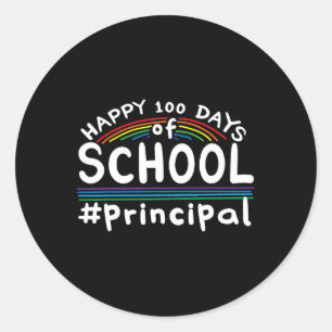 Sticker Rond 100 Jours De Directeur D'École