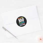Sticker Rond 100 Jours De Directeur D'École (Enveloppe)