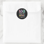 Sticker Rond 100 Jours De Faire Une Différence 100E Jour De Sch (Sac)