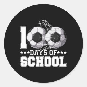 Sticker Rond 100 Jours De Football Scolaire Par Net 100 Jours P