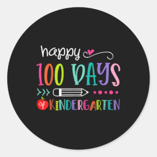Sticker Rond 100 Jours De Maternelle 100E Jours D'École