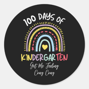 Sticker Rond 100 Jours De Maternelle M'Ont Fait Sentir Cray Cra
