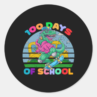 Sticker Rond 100 Jours D'École 100E Jour D'École 100 Jours Sc