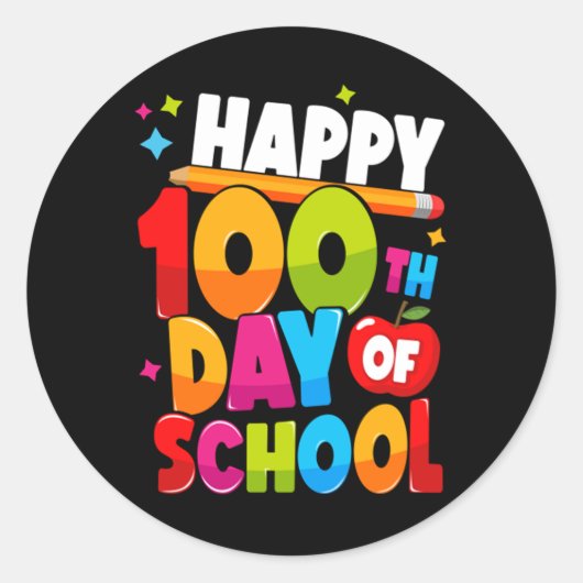 Sticker Rond 100 jours d'école 44 (Devant)