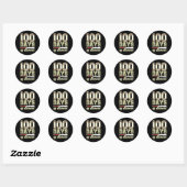 Sticker Rond 100 Jours D'École Bysebyll (Feuille)