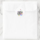 Sticker Rond 100 Jours D'École - Conception À Partir De Nombres (Sac)