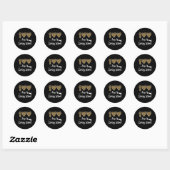 Sticker Rond 100 Jours D'École D'Amour (Feuille)