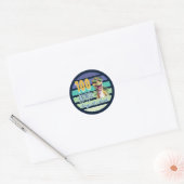 Sticker Rond 100 Jours d'École Dinosaur Enseignant Élève (Enveloppe)