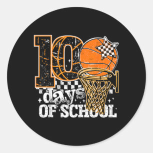 Sticker Rond 100 jours d'école garçons enfants 100ème jour d'éc