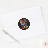Sticker Rond 100 Jours D'École Trex 100 Jours Plus Smarter 100E (Enveloppe)