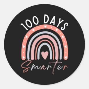 Sticker Rond 100 Jours Smarter - 100ème Jour De L'École Profess