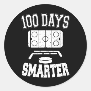Sticker Rond 100 Jours Smarter Hockey Sports 100e Jour De L'Éco