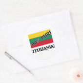 STICKER ROND 100 % LITHUANIEN (Enveloppe)