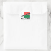 STICKER ROND 100% MALAGASIE (Sac)