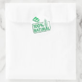 Sticker Rond 100% naturel (Sac)