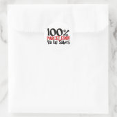 Sticker Rond 100% Parcelero, ya tu sabes (Sac)