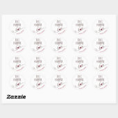 Sticker Rond 100% Quote Craft Articles Handmade (Feuille)