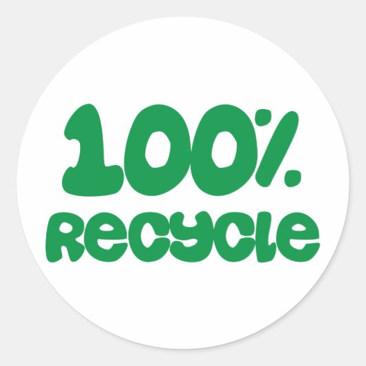 Sticker Rond 100% Recycle Produits & Designs ! (Devant)