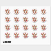 Sticker Rond 100% sans arachide (Feuille)