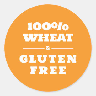 Sticker Rond 100% sans blé et sans gluten