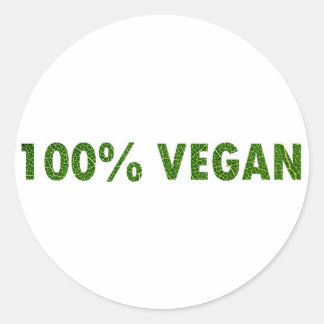 Sticker Rond 100% Vegan