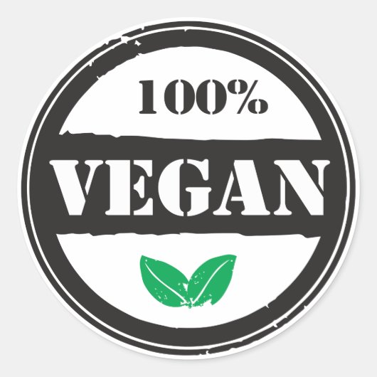 STICKER ROND 100 % VEGAN (Devant)
