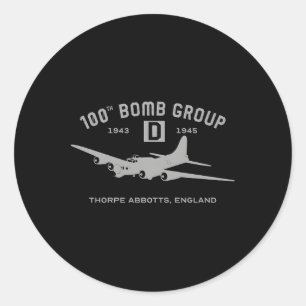 Sticker Rond 100E Bombe Deuxième Guerre Mondiale