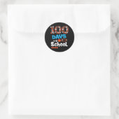 Sticker Rond 100e jour d'école (Sac)