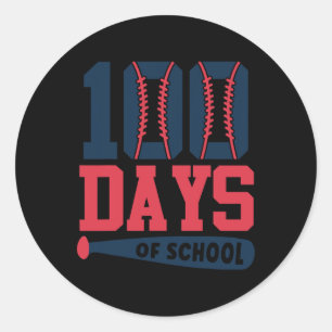 Sticker Rond 100E Jour D'Enseignant Enfants 100 Jours D'École