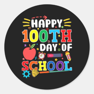 Sticker Rond 100E Jour D'Enseignants 100 Jours 2